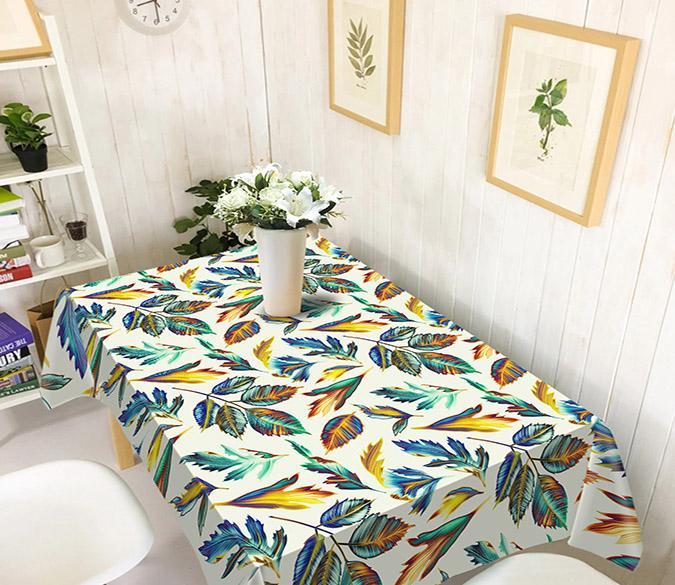 3D Colorful Leaves 341 Tablecloths Wallpaper AJ Wallpaper 
