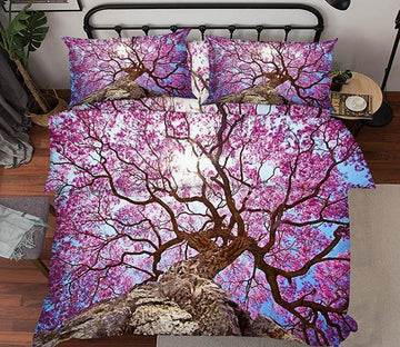 3D Pretty Tree 8 Bed Pillowcases Quilt Wallpaper AJ Wallpaper 