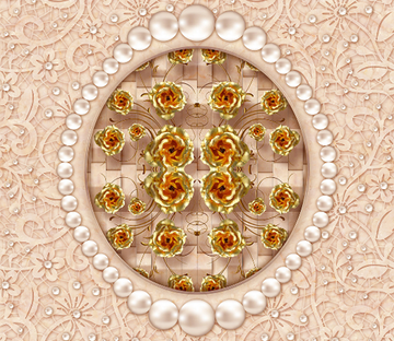 3D Exquisite Pattern Floor Mural Wallpaper AJ Wallpaper 2 