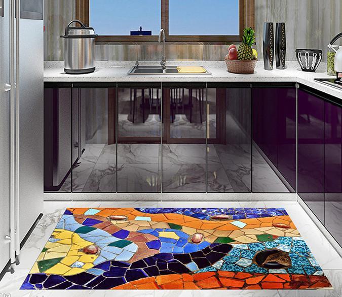 3D Stone Slices Pattern 694 Kitchen Mat Floor Mural Wallpaper AJ Wallpaper 