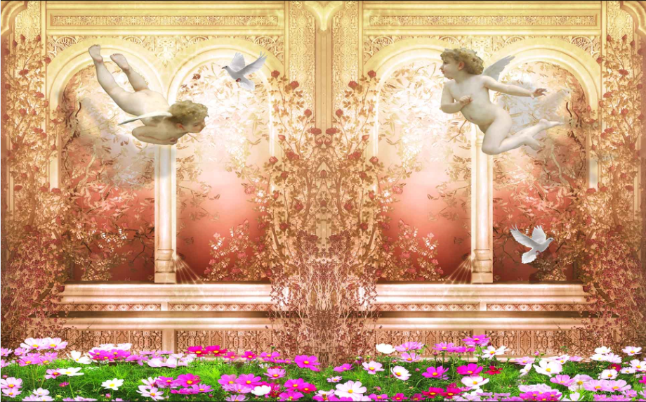 Lovely Flying Angels Wallpaper AJ Wallpaper 2 