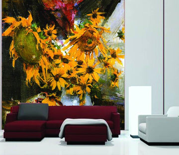 Messy Sunflowers Wallpaper AJ Wallpaper 2 