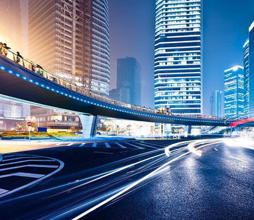 City Pedestrian Bridge Wallpaper AJ Wallpapers 