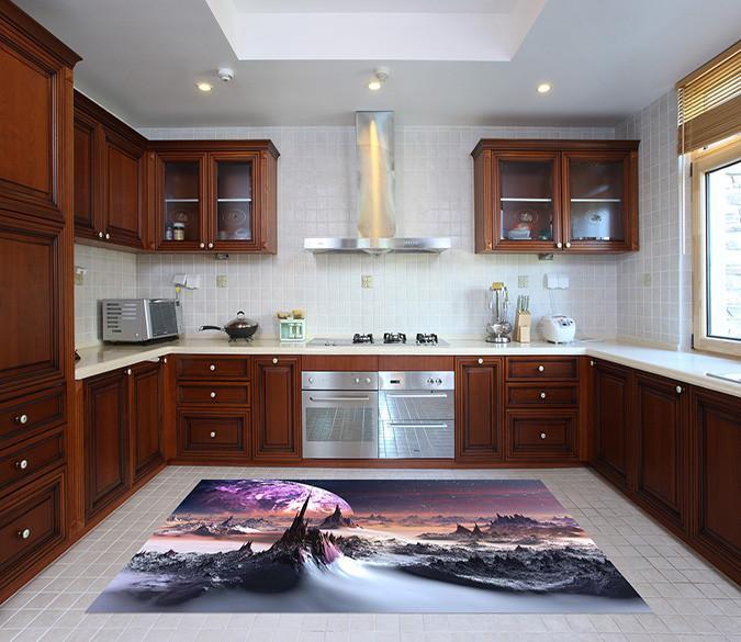 3D Exoplanet Scenery 071 Kitchen Mat Floor Mural Wallpaper AJ Wallpaper 