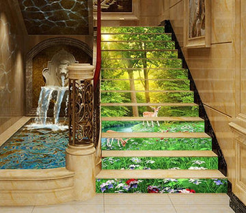 3D Trees Flowers Animals 1412 Stair Risers Wallpaper AJ Wallpaper 