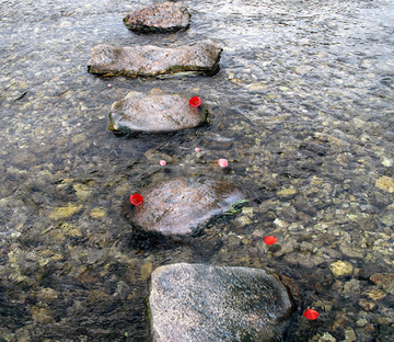3D River Stones Road Floor Mural Wallpaper AJ Wallpaper 2 