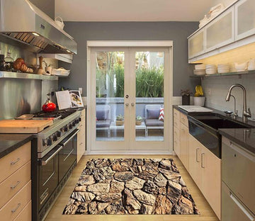 3D Stone Blocks Wall Kitchen Mat Floor Mural Wallpaper AJ Wallpaper 