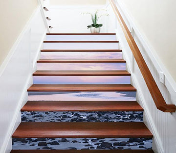 3D Vast Sea Scenery 1275 Stair Risers Wallpaper AJ Wallpaper 