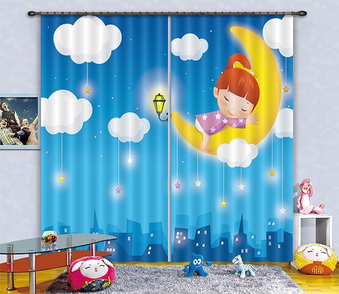3D Lovely Sleeping Girl 273 Curtains Drapes Wallpaper AJ Wallpaper 