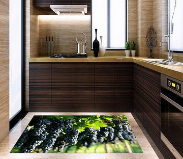 3D Mature Grapes 81 Kitchen Mat Floor Mural Wallpaper AJ Wallpaper 