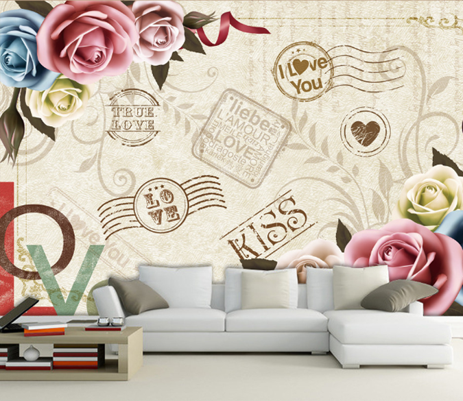 3D Postcard Flowers 144 Wallpaper AJ Wallpaper 