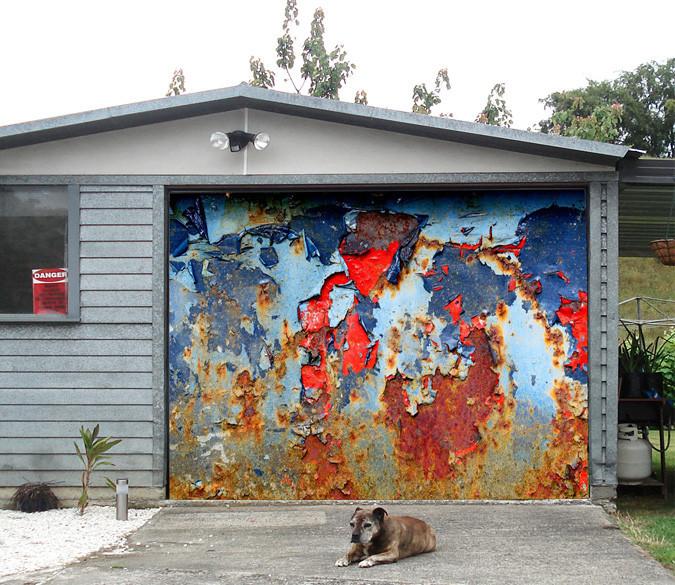 3D Rusty Iron Plate 251 Garage Door Mural Wallpaper AJ Wallpaper 