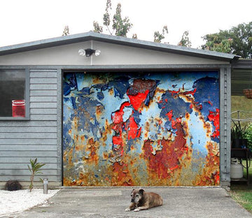 3D Rusty Iron Plate 251 Garage Door Mural Wallpaper AJ Wallpaper 