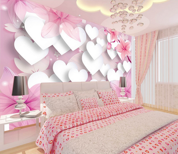 Romantic Heart Shapes Wallpaper AJ Wallpaper 