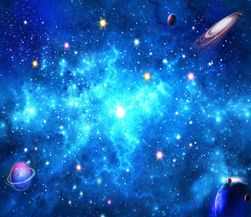 Bright Blue Space Wallpaper AJ Wallpaper 2 