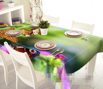 3D Flowers Butterflies 1254 Tablecloths Wallpaper AJ Wallpaper 