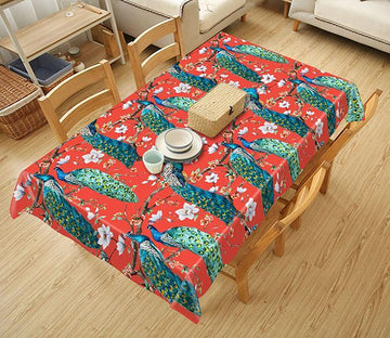 3D Branches Peacocks 680 Tablecloths Wallpaper AJ Wallpaper 