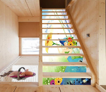 3D Beautiful Flower Fairy 1103 Stair Risers Wallpaper AJ Wallpaper 
