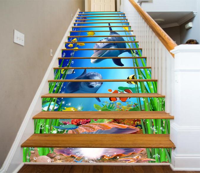 3D Charming Seabed 38 Stair Risers Wallpaper AJ Wallpaper 