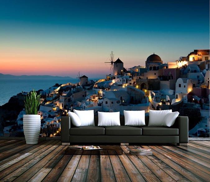 3D Night Town 732 Wallpaper AJ Wallpaper 