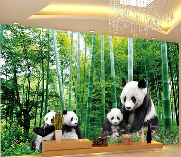 Bamboo Forest Pandas Wallpaper AJ Wallpaper 2 