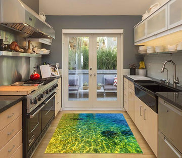 3D Shiny Rippling Water Kitchen Mat Floor Mural Wallpaper AJ Wallpaper 