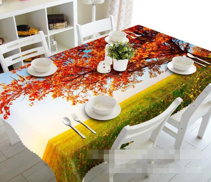 3D Grassland Tree 919 Tablecloths Wallpaper AJ Wallpaper 