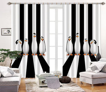 3D Penguins 2380 Curtains Drapes Wallpaper AJ Wallpaper 