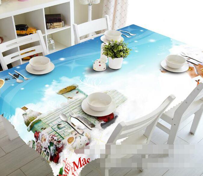 3D Castle Santa Claus 1444 Tablecloths Wallpaper AJ Wallpaper 