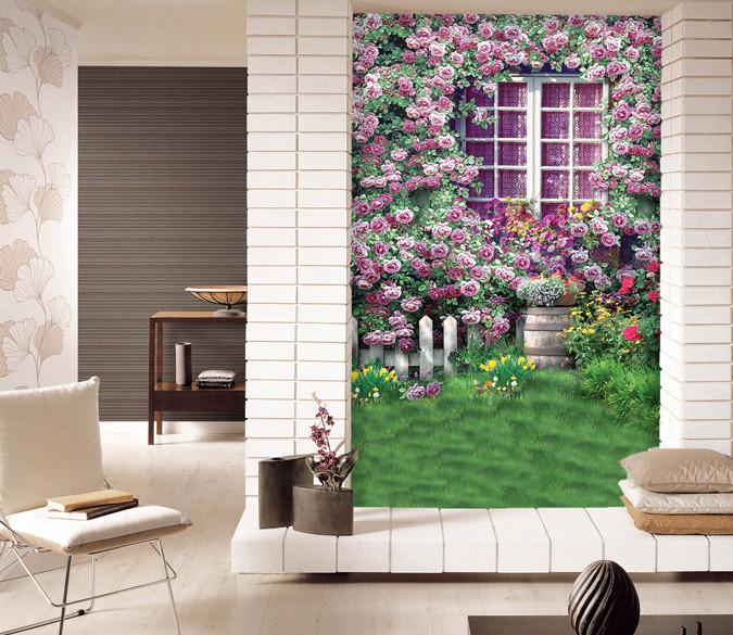 Blossoms Window Wallpaper AJ Wallpaper 