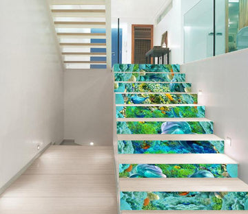 3D Beautiful Ocean World 78 Stair Risers Wallpaper AJ Wallpaper 