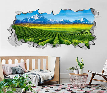 3D Beautiful Vineyard 176 Broken Wall Murals Wallpaper AJ Wallpaper 