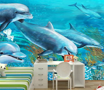 Cute Dolphins Wallpaper AJ Wallpaper 