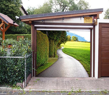 3D Roadside Grassland 184 Garage Door Mural Wallpaper AJ Wallpaper 