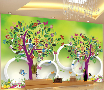 Beautiful Colorful Trees Wallpaper AJ Wallpaper 