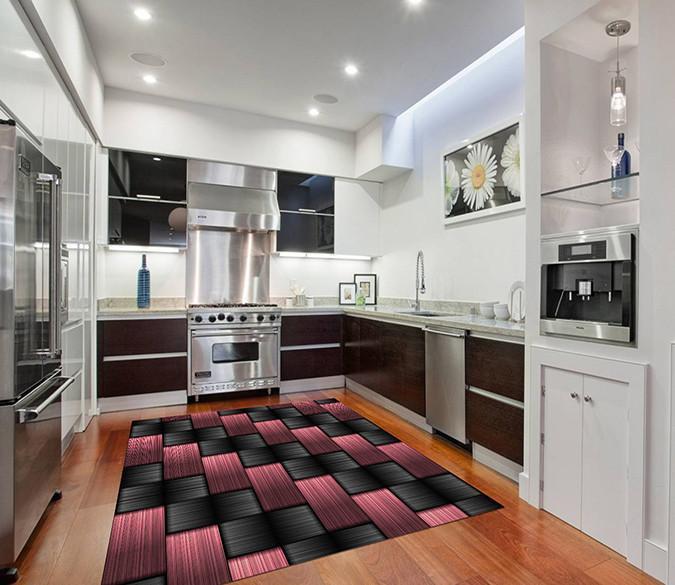 3D Fashion Weave Pattern 01 Kitchen Mat Floor Mural Wallpaper AJ Wallpaper 