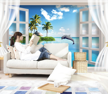 Window Island Scenery Wallpaper AJ Wallpaper 