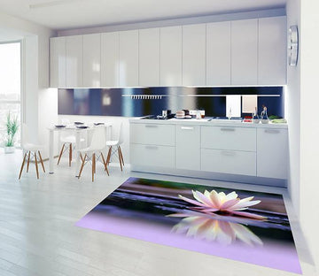 3D Water Lily 535 Kitchen Mat Floor Mural Wallpaper AJ Wallpaper 