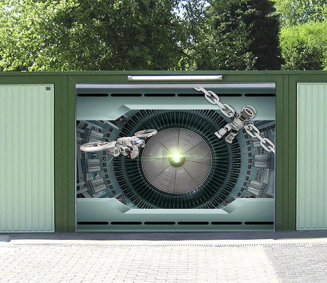 3D Robots Space 462 Garage Door Mural Wallpaper AJ Wallpaper 