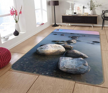 3D Sea Stones 202 Non Slip Rug Mat Mat AJ Creativity Home 