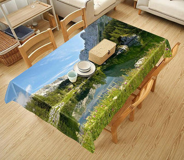 3D Peace Mountain Lake 515 Tablecloths Wallpaper AJ Wallpaper 