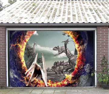 3D Dinosaur Era 405 Garage Door Mural Wallpaper AJ Wallpaper 