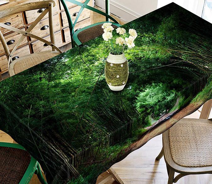 3D Roadside Bamboo Forest 598 Tablecloths Wallpaper AJ Wallpaper 