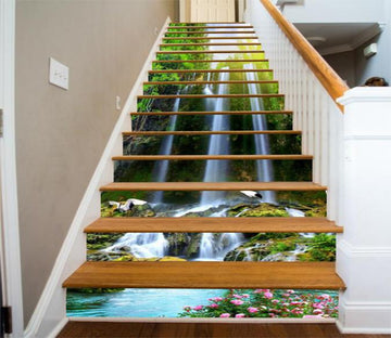 3D Pretty Waterfalls 779 Stair Risers Wallpaper AJ Wallpaper 