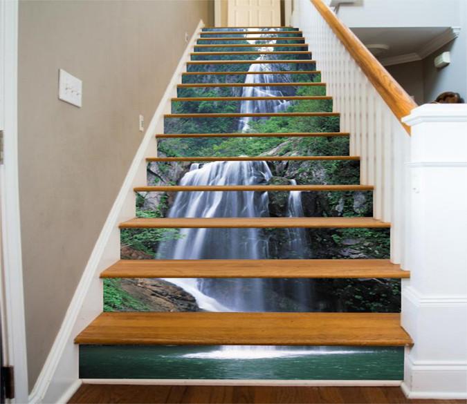 3D Jumping River 317 Stair Risers Wallpaper AJ Wallpaper 