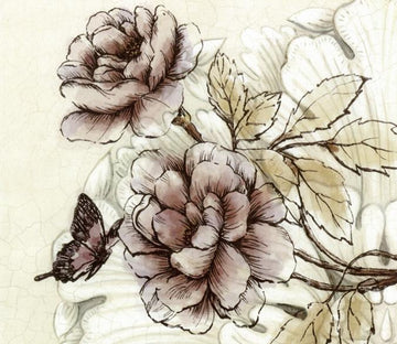 Butterfly On Penoies 1 Wallpaper AJ Wallpaper 