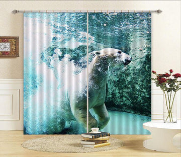 3D Polar Bear 54 Curtains Drapes Wallpaper AJ Wallpaper 