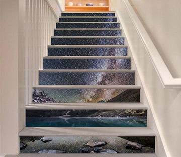 3D Lake Stars Sky 939 Stair Risers Wallpaper AJ Wallpaper 