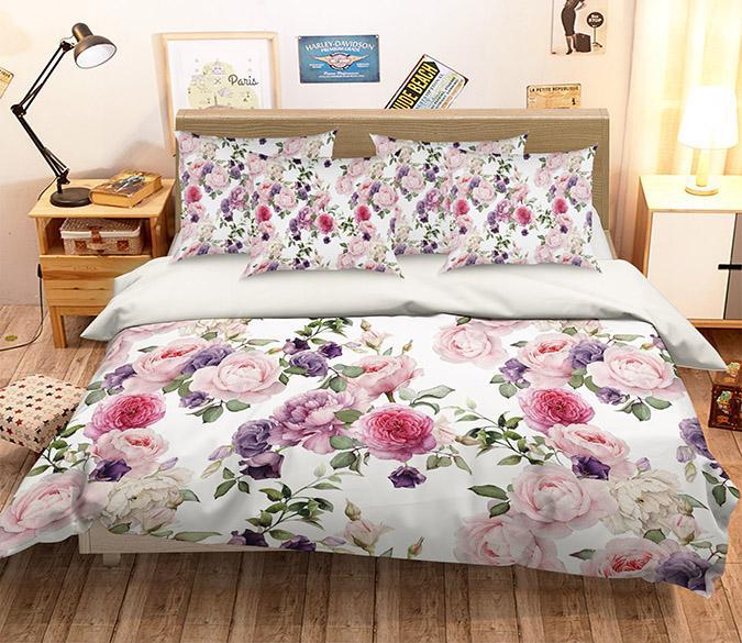 3D Camellia Flowers 195 Bed Pillowcases Quilt Wallpaper AJ Wallpaper 