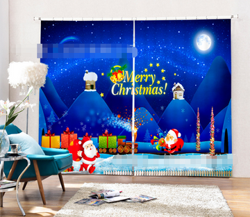 3D Busy Santa Claus 2064 Curtains Drapes Wallpaper AJ Wallpaper 